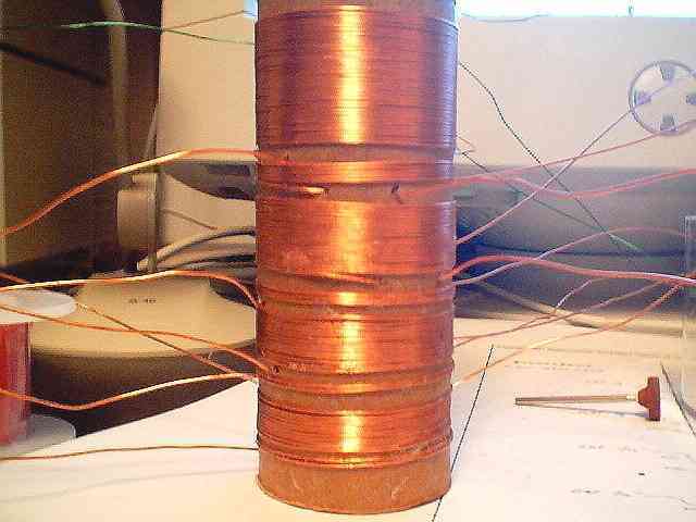 lower coils, #22 enamel wire
